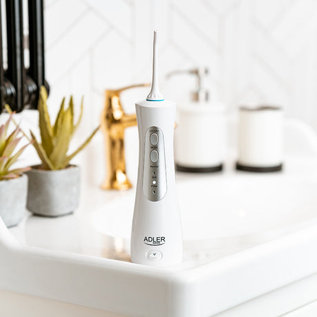 Irigator Oral Dus Bucal Voiaj Adler AD 2176 cu baterie 1400 mAh si USB