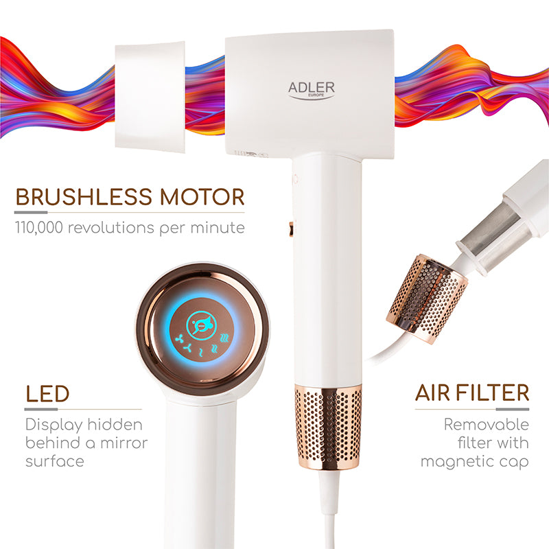 Uscator Par cu afisaj LED Superspeed Adler AD 2272