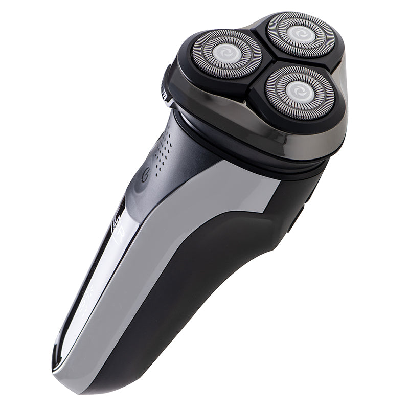 Aparat de Ras Rotativ 3 Capete Adler AD 2933 cu afisaj LCD, baterie 2000 mAh, USB si Rezistenta la Apa