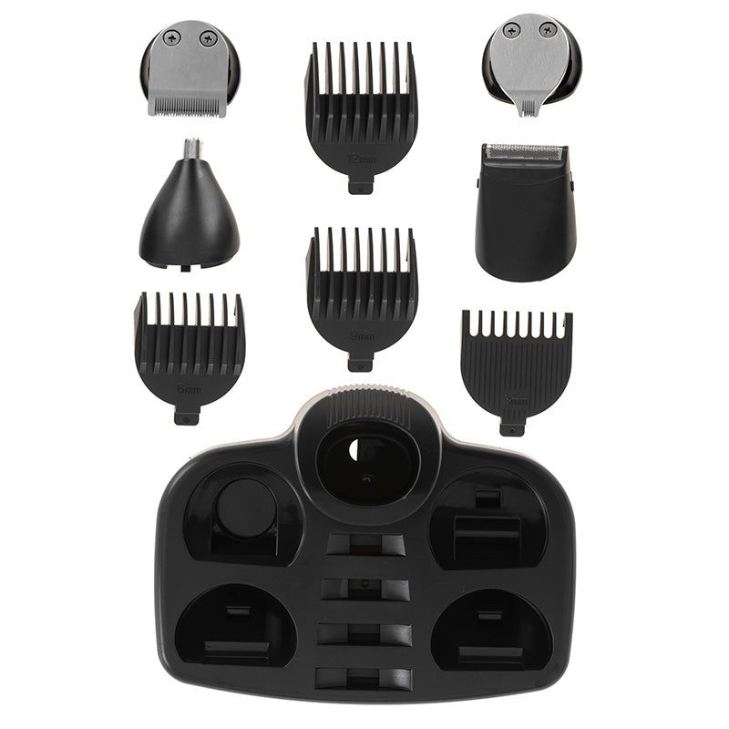 Set 5 in 1 Trimmer cu afisaj Adler AD 2943 cu afisaj LED, baterie reincarcabila si USB