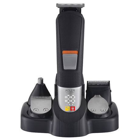Set 5 in 1 Trimmer cu afisaj Adler AD 2943 cu afisaj LED, baterie reincarcabila si USB