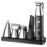 Set 5 in 1 Trimmer cu afisaj Adler AD 2946 cu afisaj LED, baterie 600 mAh si USB