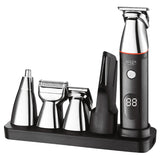 Set 5 in 1 Trimmer cu afisaj Adler AD 2946 cu afisaj LED, baterie 600 mAh si USB