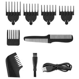 Set 5 in 1 Trimmer cu afisaj Adler AD 2946 cu afisaj LED, baterie 600 mAh si USB