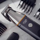 Set 5 in 1 Trimmer cu afisaj Adler AD 2946 cu afisaj LED, baterie 600 mAh si USB