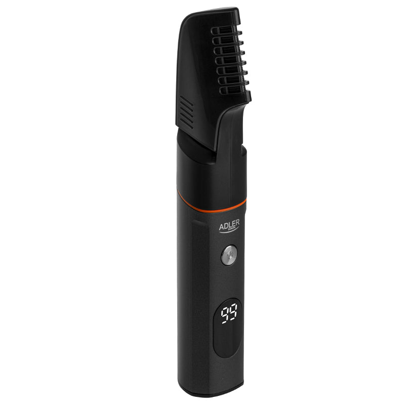 Set 5 in 1 Trimmer cu afisaj Adler AD 2946 cu afisaj LED, baterie 600 mAh si USB