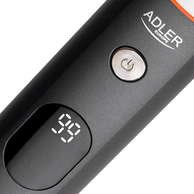 Set 5 in 1 Trimmer cu afisaj Adler AD 2946 cu afisaj LED, baterie 600 mAh si USB