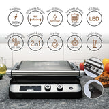 Grill Electric 2 in 1 Adler AD 3059 cu afisaj LED