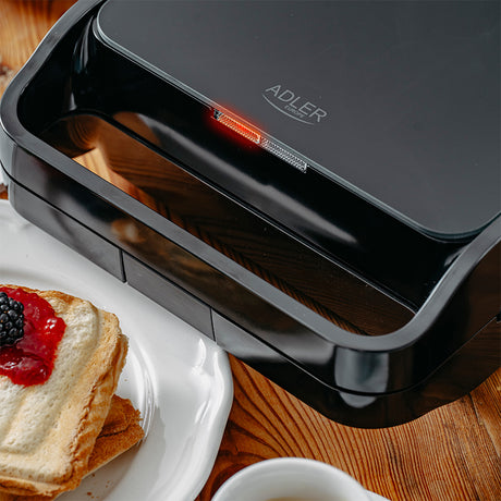 Sandwich Maker 2 in 1 Negru Adler AD 3070