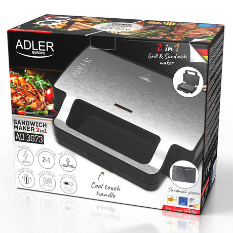 Sandwich Maker 2 in 1 Adler AD 3073