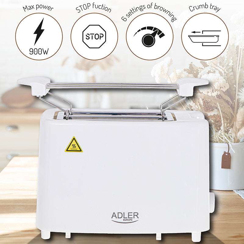 Toaster 6 Niveluri de Rumenire Adler AD 3223