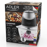 Tocator Chopper cu Bol Sticla Adler AD 4082 cu DAB+