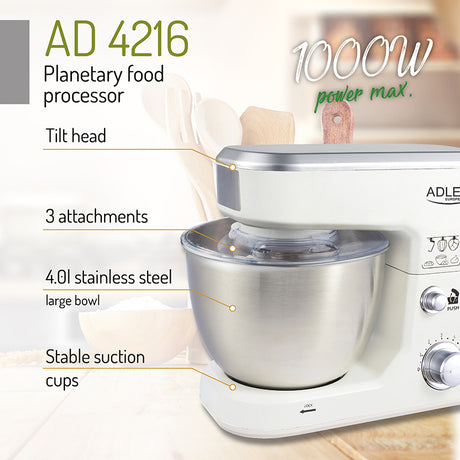 Robot Bucatarie Adler AD 4216 cu DAB+ si Rezistenta la Apa