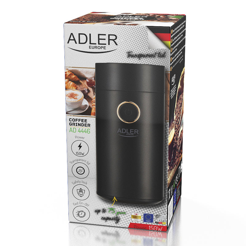 Rasnita Cafea Negru Auriu Adler AD 4446