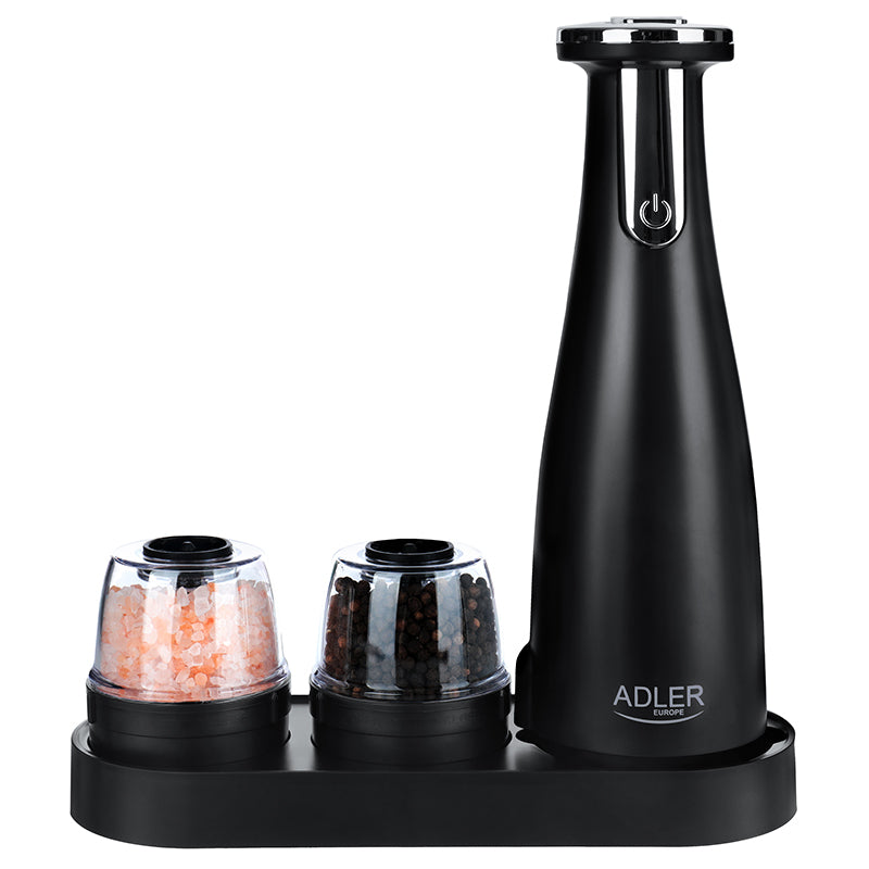 Set 3 Rasnite Condimente Negru Adler Ad 4449b cu USB