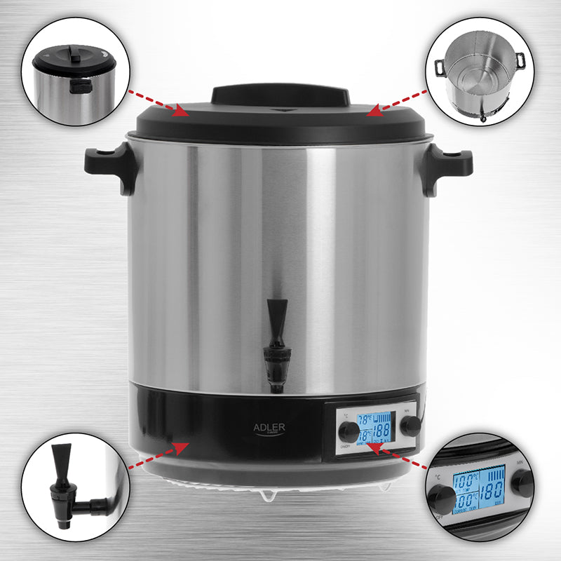 Oala Electrica de Pasteurizare 28l Adler AD 4496