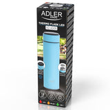 Termos cu afisaj Temperatura Albastru Adler Ad 4506bl cu DAB+, afisaj LED, baterie reincarcabila si Rezistenta la Apa