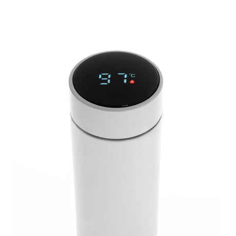 Termos cu afisaj Temperatura Alb Adler AD 4506 cu DAB+, afisaj LED, baterie reincarcabila si Rezistenta la Apa