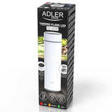 Termos cu afisaj Temperatura Alb Adler AD 4506 cu DAB+, afisaj LED, baterie reincarcabila si Rezistenta la Apa