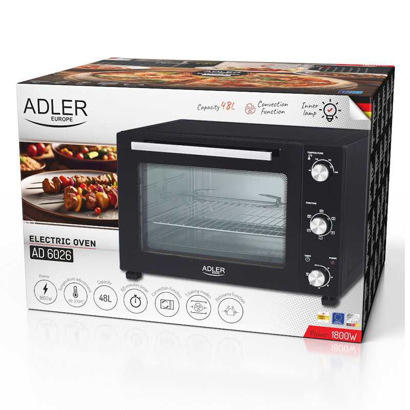 Cuptor Electric 48l Adler AD 6026 cu DAB+