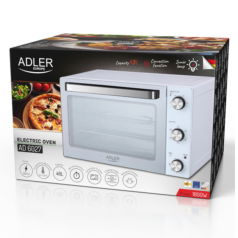 Cuptor Electric 48l Adler AD 6027 cu DAB+