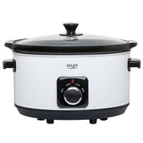 Slow Cooker 5.8l Alb Adler AD 6413 cu DAB+