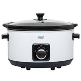 Slow Cooker 5.8l Alb Adler AD 6413 cu DAB+