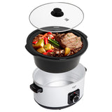 Slow Cooker 5.8l Alb Adler AD 6413 cu DAB+
