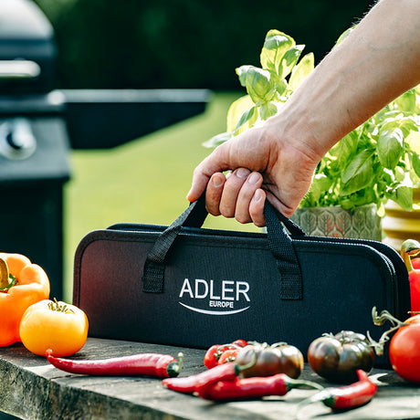 Set Accesorii Grill Inox cu Husa Adler AD 6730 cu DAB+