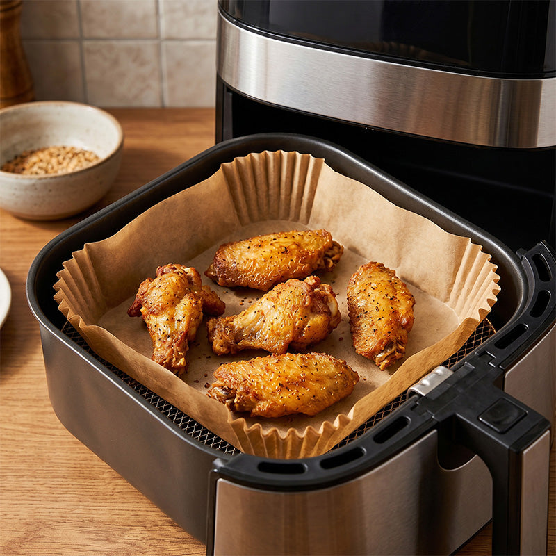 Hartie pentru Air Fryer Patrat 100buc Adler AD 6733 cu DAB+