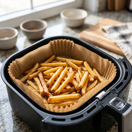 Hartie pentru Air Fryer Patrat 100buc Adler AD 6733 cu DAB+