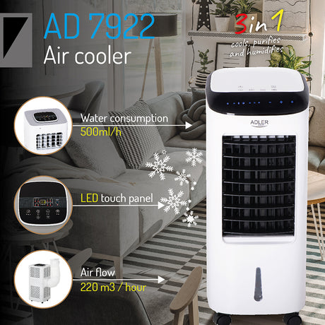 Climatizor Air Cooler Adler AD 7922 cu Telecomanda