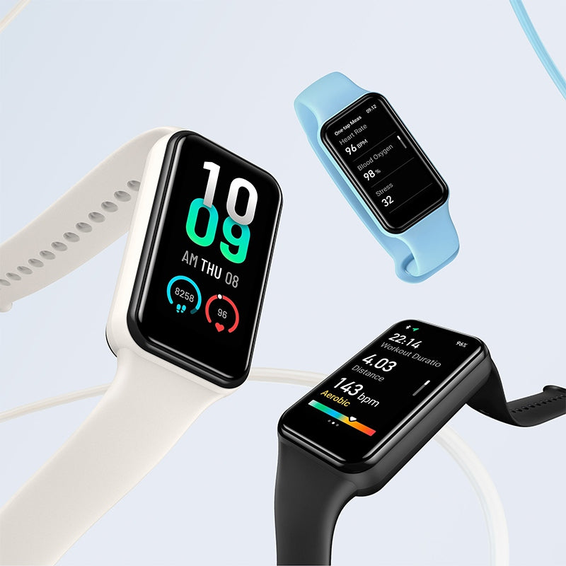 Smartwatch Bratara Fitness Band 7 Amazfit Amf 010 cu Bluetooth, alarma si incarcare wireless