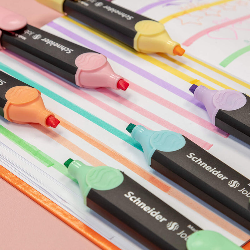 Set 6 Evidentiatoare Pastel Schneider