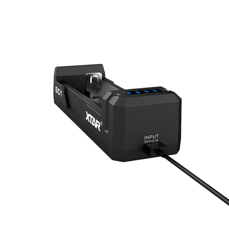 Incarcator Acumulatori -c Sc1 Xtar cu baterie reincarcabila si USB