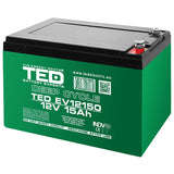 Acumulator Vehicule Electrice Deep Cycle 12V 15AH Ted