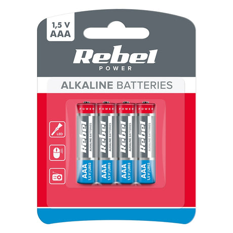Baterie Alcalina AAA 1.5V Blister 4 Buc