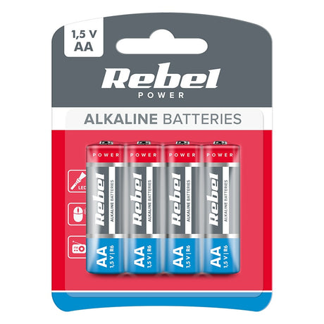 Baterie Alcalina AA 1.5V Blister 4 Buc