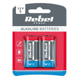 Baterie Alcalina Blister 2 Buc R 14 cu baterie reincarcabila