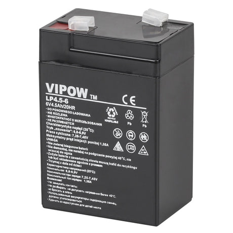 Acumulator Stationar AGM VRLA 6V 4.5AH Vipow