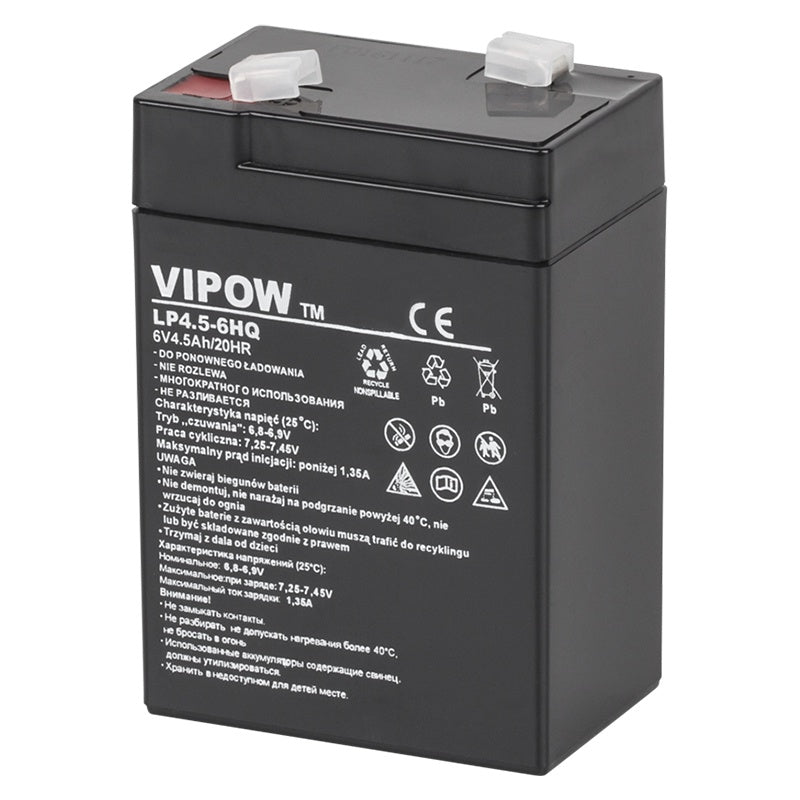 Acumulator Stationar Agm Vrla 4.5ah Hq Vipow Bat 0202 cu baterie reincarcabila