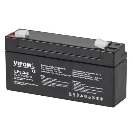 Acumulator Stationar Agm Vrla 3.3ah Vipow Bat 0205 cu baterie reincarcabila
