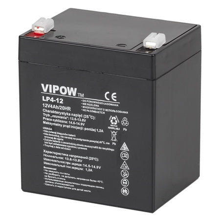 Acumulator Stationar Agm 4ah Vipow Vrla 12V cu baterie reincarcabila
