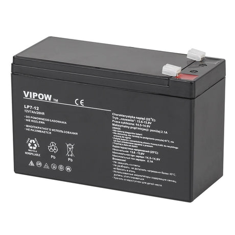 Acumulator Stationar AGM VRLA 12V 7AH Vipow