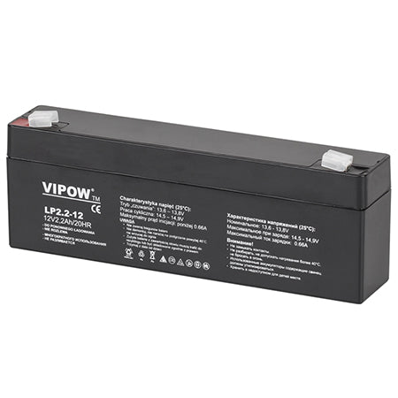 Acumulator Stationar Agm 2.2ah Vipow Vrla 12V cu baterie reincarcabila