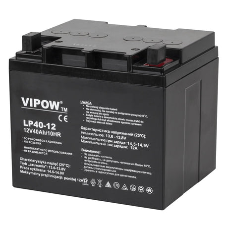 Acumulator Stationar AGM VRLA 12V 40AH Vipow