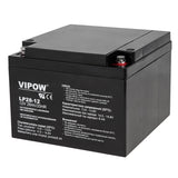 Acumulator Stationar Agm 28ah Vipow Vrla 12V cu baterie reincarcabila