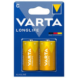 Baterie Alcalina Longlife Bl 2 Buc Varta Lr 14 cu baterie reincarcabila