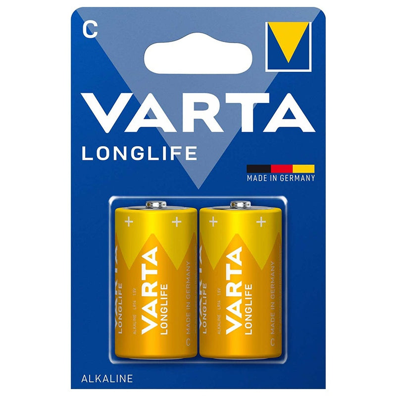 Baterie Alcalina Longlife Bl 2 Buc Varta Lr 14 cu baterie reincarcabila