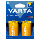 Baterie Alcalina Longlife Bl 2 Buc Varta Lr 20 cu baterie reincarcabila